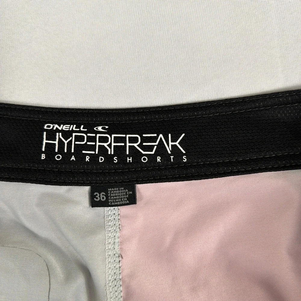 O'Neill Boardshorts‎ Hyperfreak Stretch Colorblock Swim Trunks Men Size 36